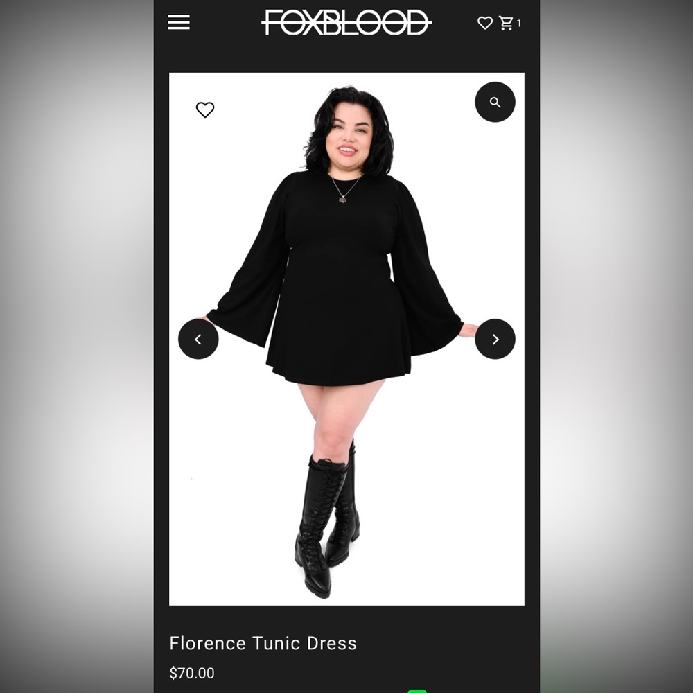 Foxblood Florence Tunic Dress